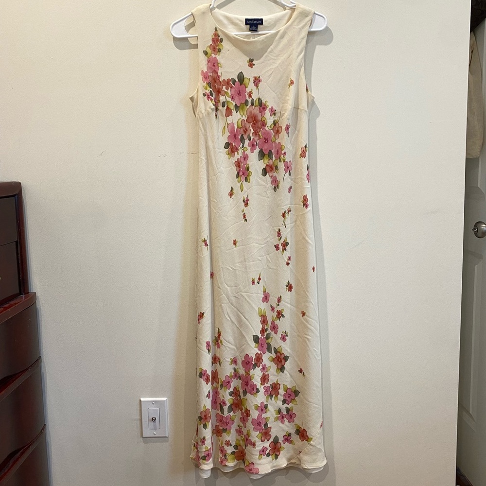 Ann Taylor Silk Floral Maxi Dress